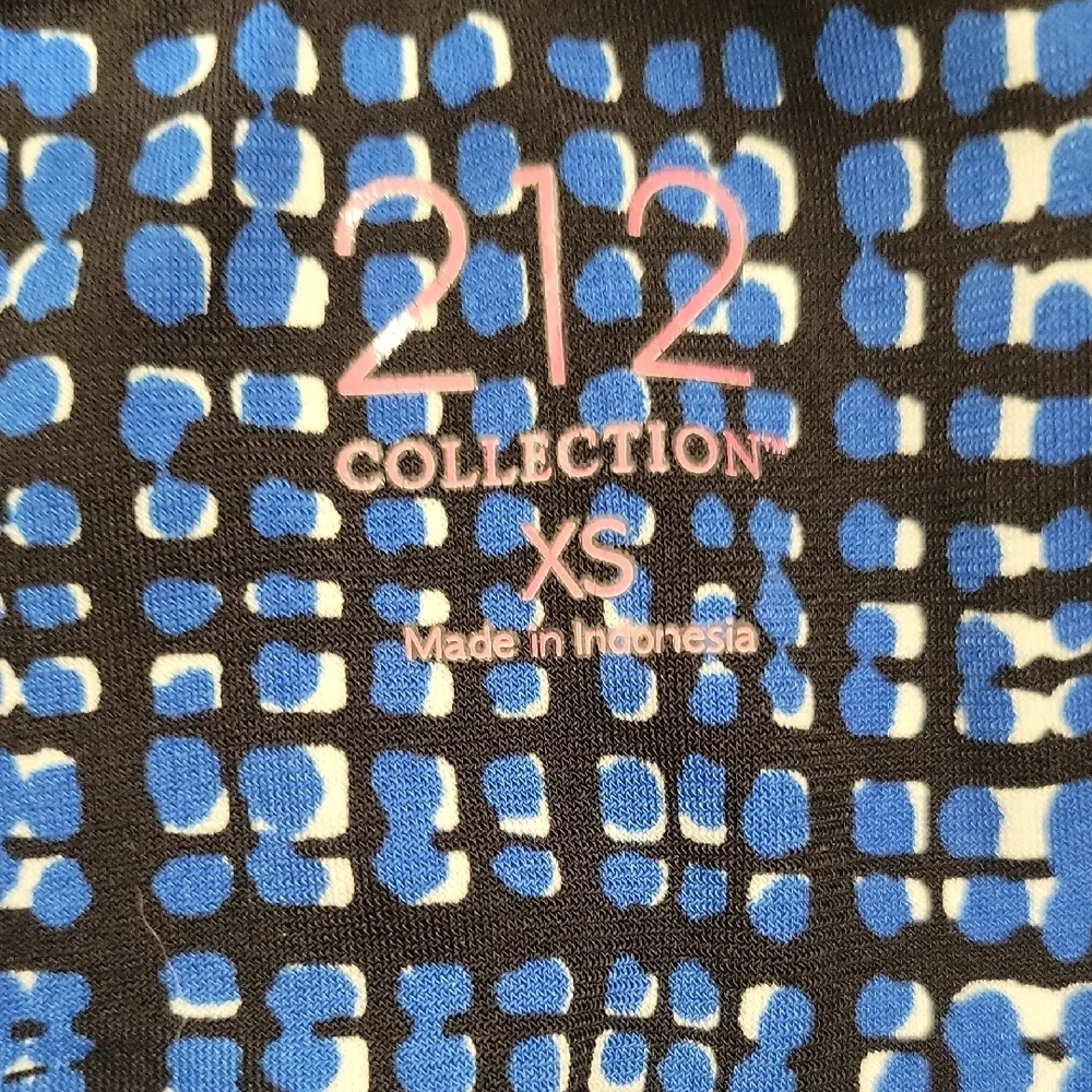 212 Collection Blue and White Plaid Button Down Shirt - Picture 3 of 5